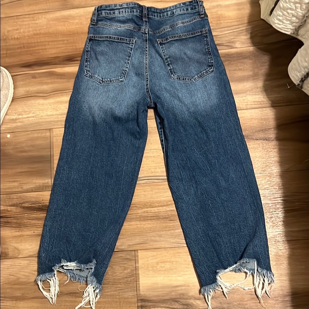 Distressed Blue Jeans - Picture 2 of 4